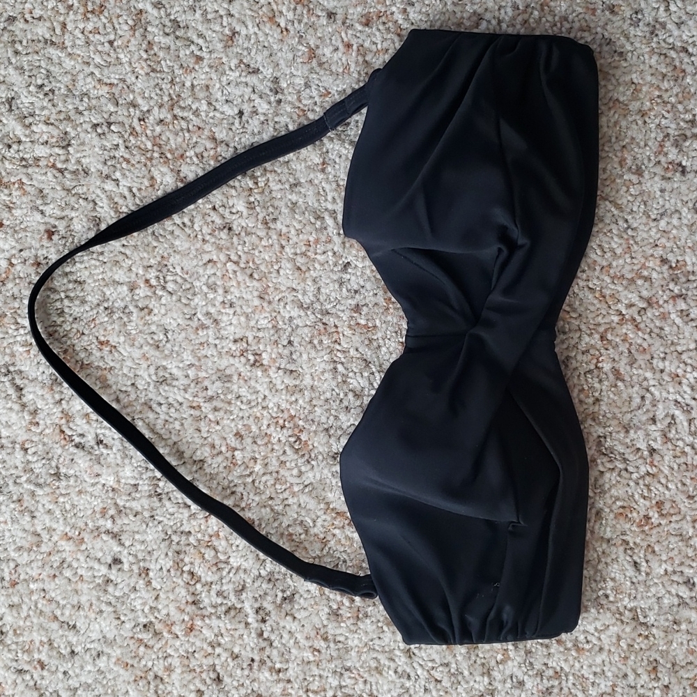 Black Victoria's Secret Bandeau Bikini Top